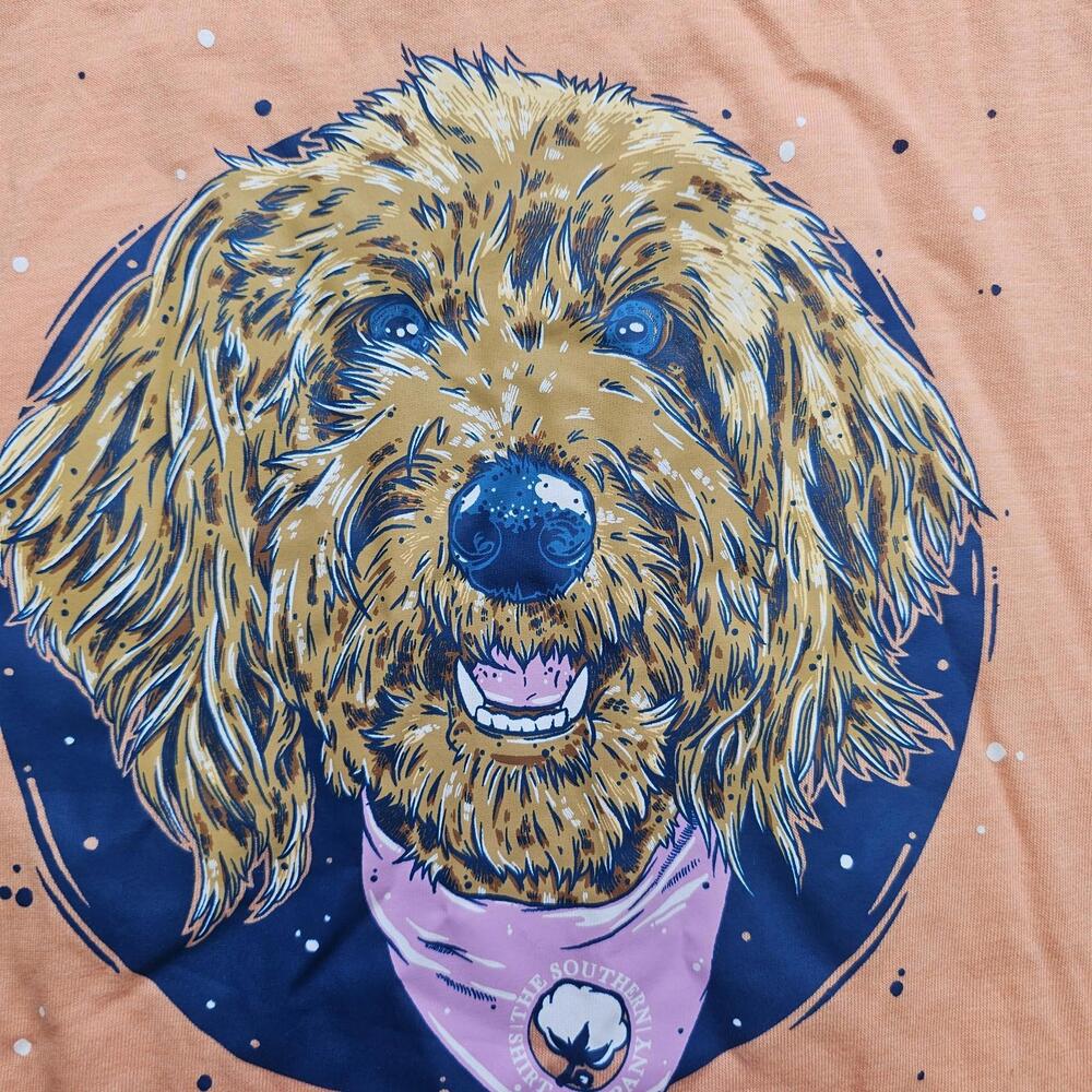 Southern Shirt Long Sleeve T-Shirt Youth XL Labradoodle Dog Graphic Tee YXL
